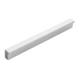 Srebrny uchwyt listwowy 128 mm alu mat do szafek i szuflad