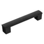 Czarny uchwyt meblowy UC 128mm do szafek i szuflad