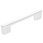 Chromowany uchwyt meblowy 96/128 mm z połyskiem do szafek i szuflad