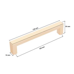 Uchwyt meblowy KW128 - wymiary