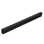 Czarny uchwyt listwowy 160mm do szafek i szuflad