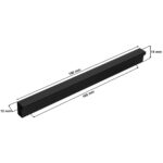 Uchwyt meblowy P160 czarny mat 160mm - obrazek 3
